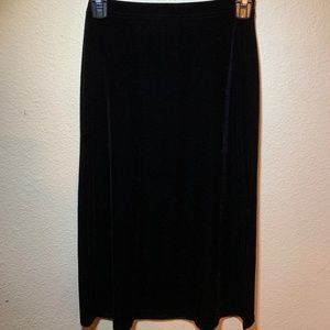 Velvet Pencil Skirt w Slit